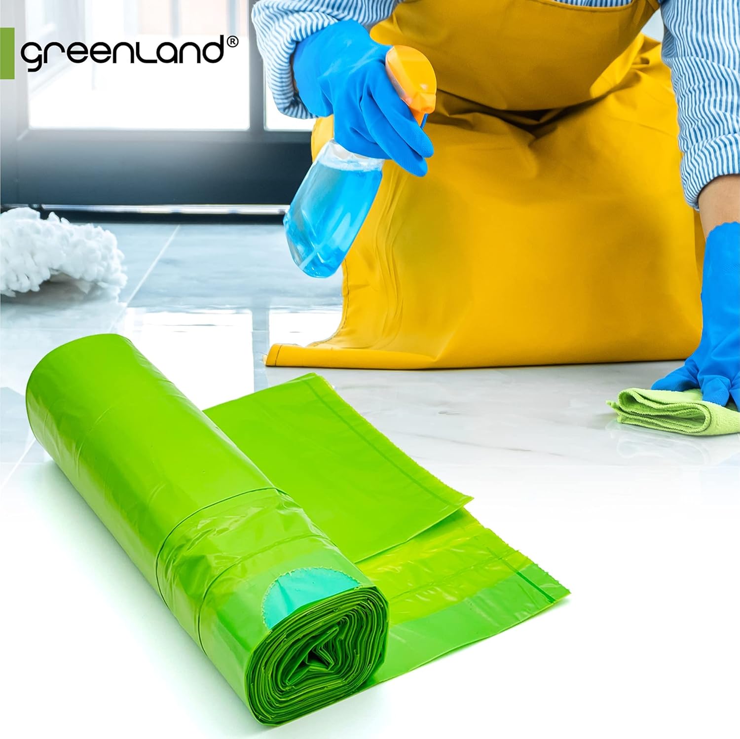 Greenland Biodegradable 60 Trash Bags Compatible with Simplehuman (Code H, 60 Bags, 8-9 Gallons) - Image 4