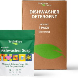 Automatic Dishwasher Detergent Powder – Concentrated Dishwashing Detergent, Dish Soap, Hard Water Stain Remover, Kitchen Cleaning Supplies, No Harmful Ingredients – 12.5 oz (Pack of 1)