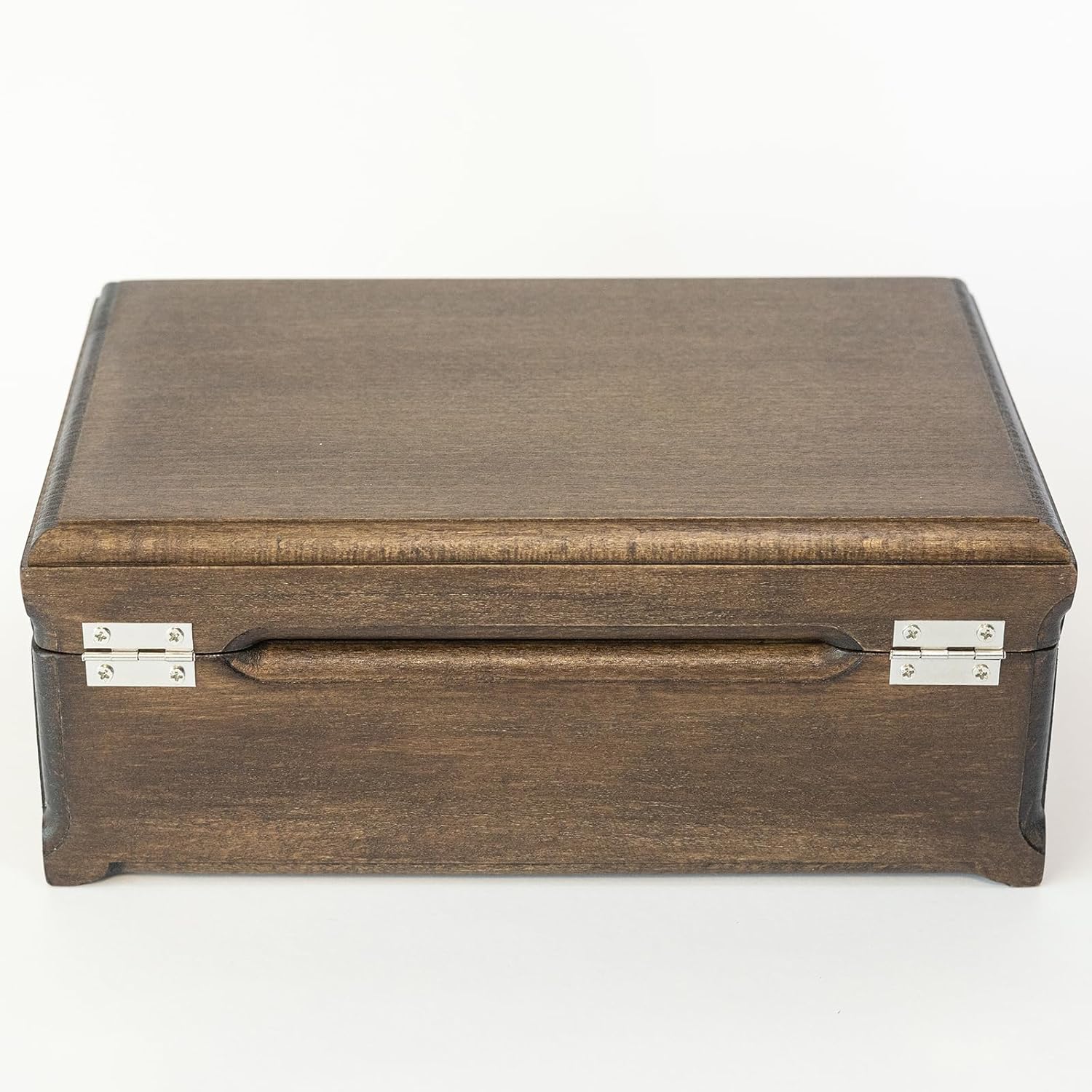 Handmade Beechwood Jewelry Box, 9.1 x 5.9 x 3.7 inches (23 x 15 x 9.5 cm), Vintage Organizer with Clasp, Eco-Friendly Gift for Rings, Trinkets, Keepsakes, and Sustainable Jewelry Storage - Image 6