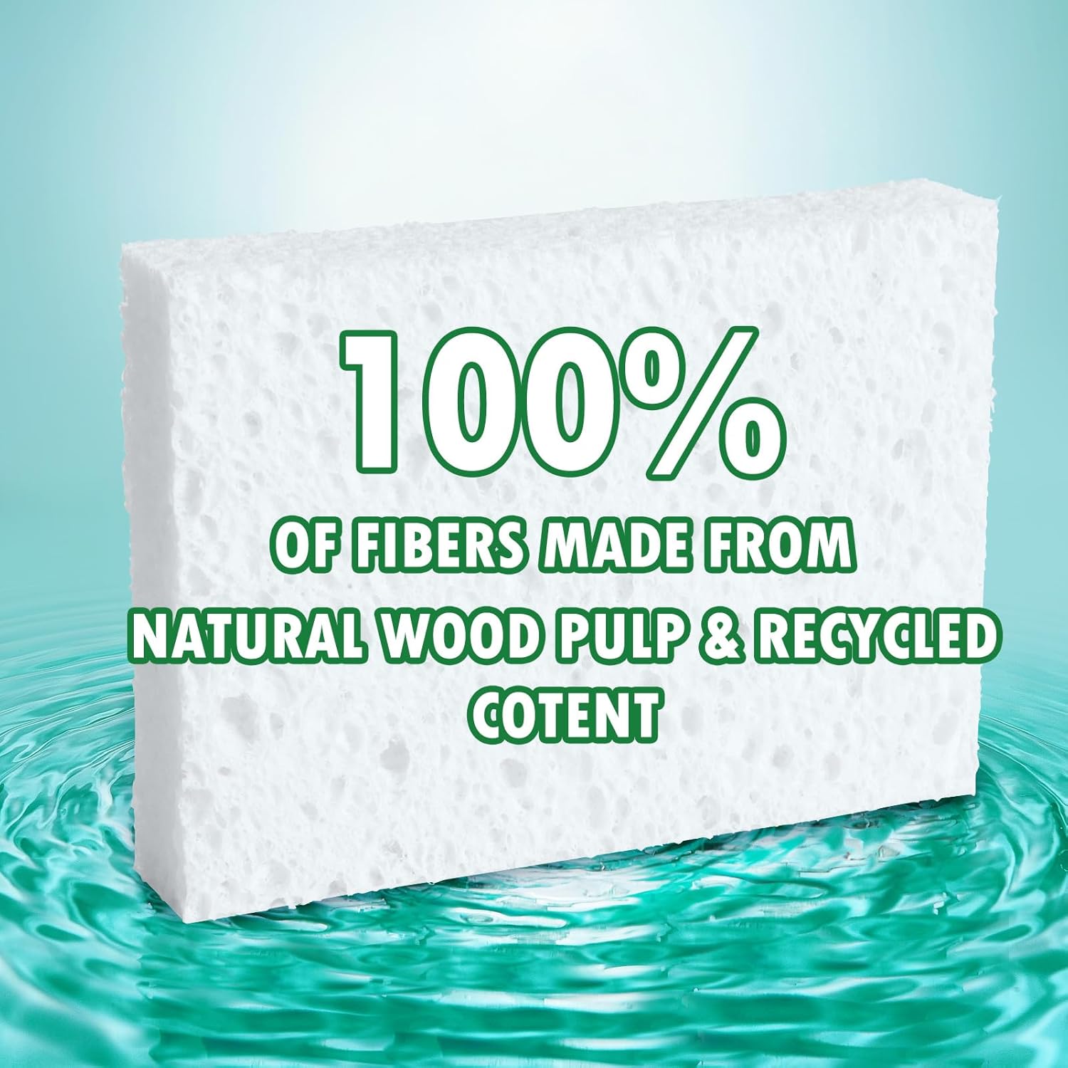 12 Pack Dishwashing Sponges Natural Cellulose Sponges Plant Based Resilient and Reusable Soft Dish Sponges for Washing Dishes DIY Craft Sponge for Fun - Image 3