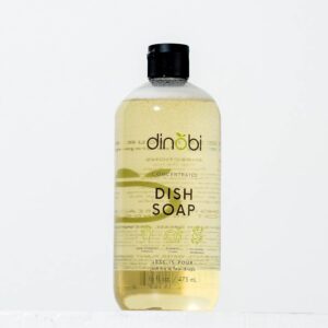 DINOBI Skin Sensitive Dish Soap w/Lemongrass – Clean, Plant Based, and Sulfate-Free 16 Ounce | Environmentally Friendly, Hypoallergenic and Skin Safe, Vegan (Lemongrass Dish Soap, 1)
