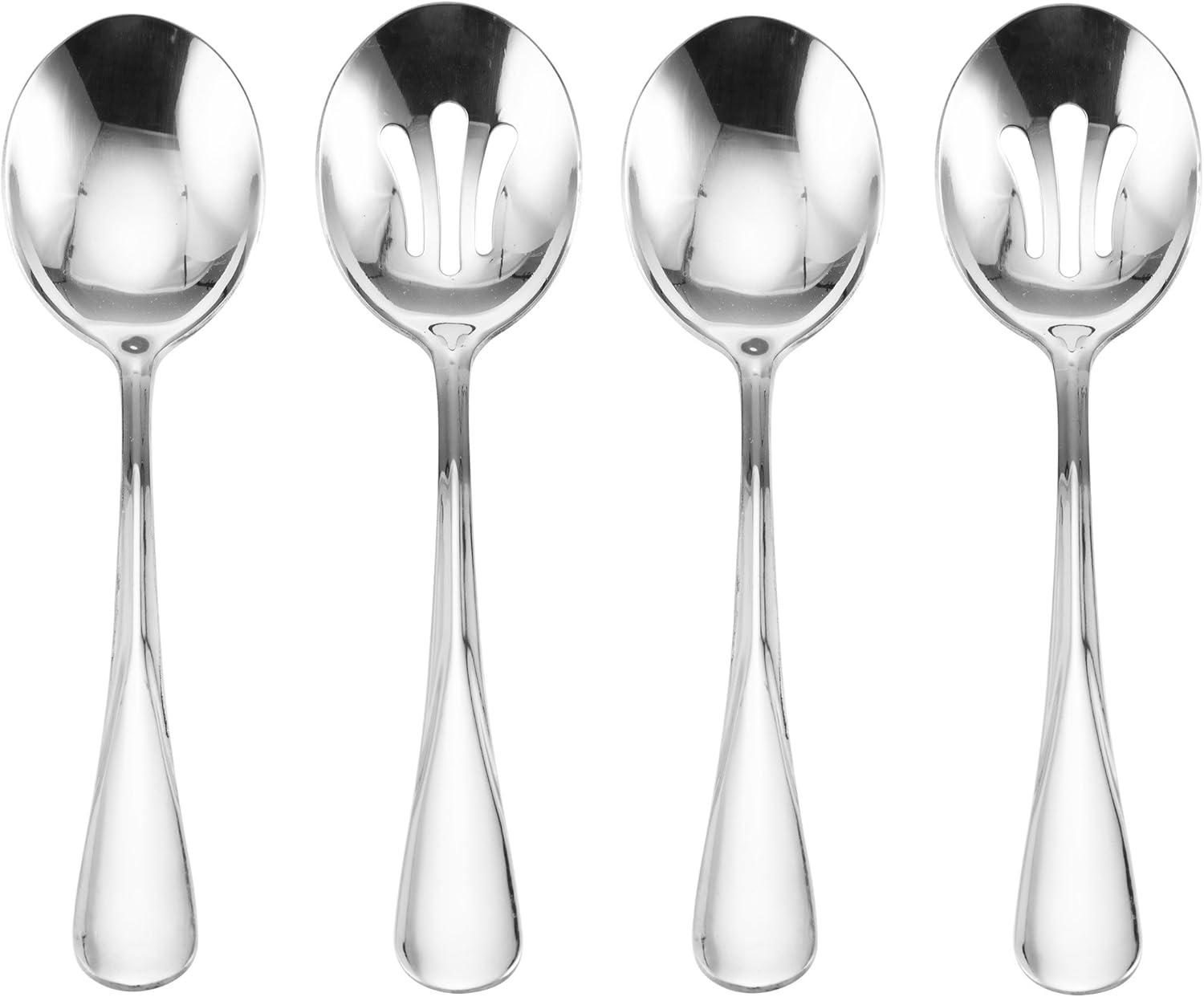 Gourmet Basics by Mikasa 5181046 Kaylee 8-Piece Stainless Steel Serving Set - Image 4