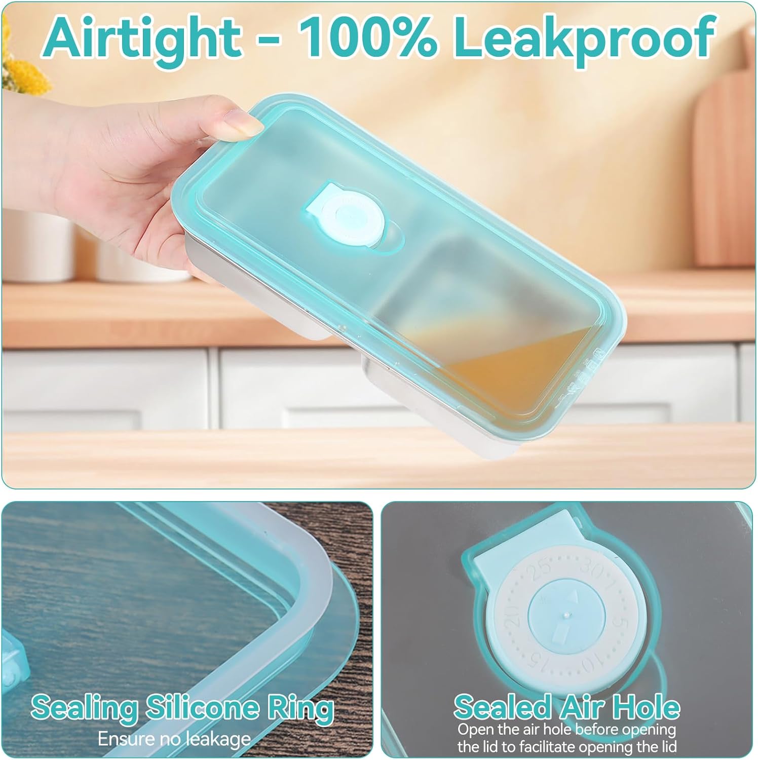 Stainless Steel Snack Containers, 2 Pack Grab and Go Snack Containers Reusable, Double Compartment Food Storage Containers with Lids for Travel and Outdoor Camping - Image 5