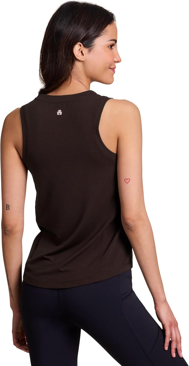 Avalanche Women's Wicking Workout Top, Soft Breathable Closed Mesh Sustainable Recycled Blend Crewneck Tank Top for Women - Image 3