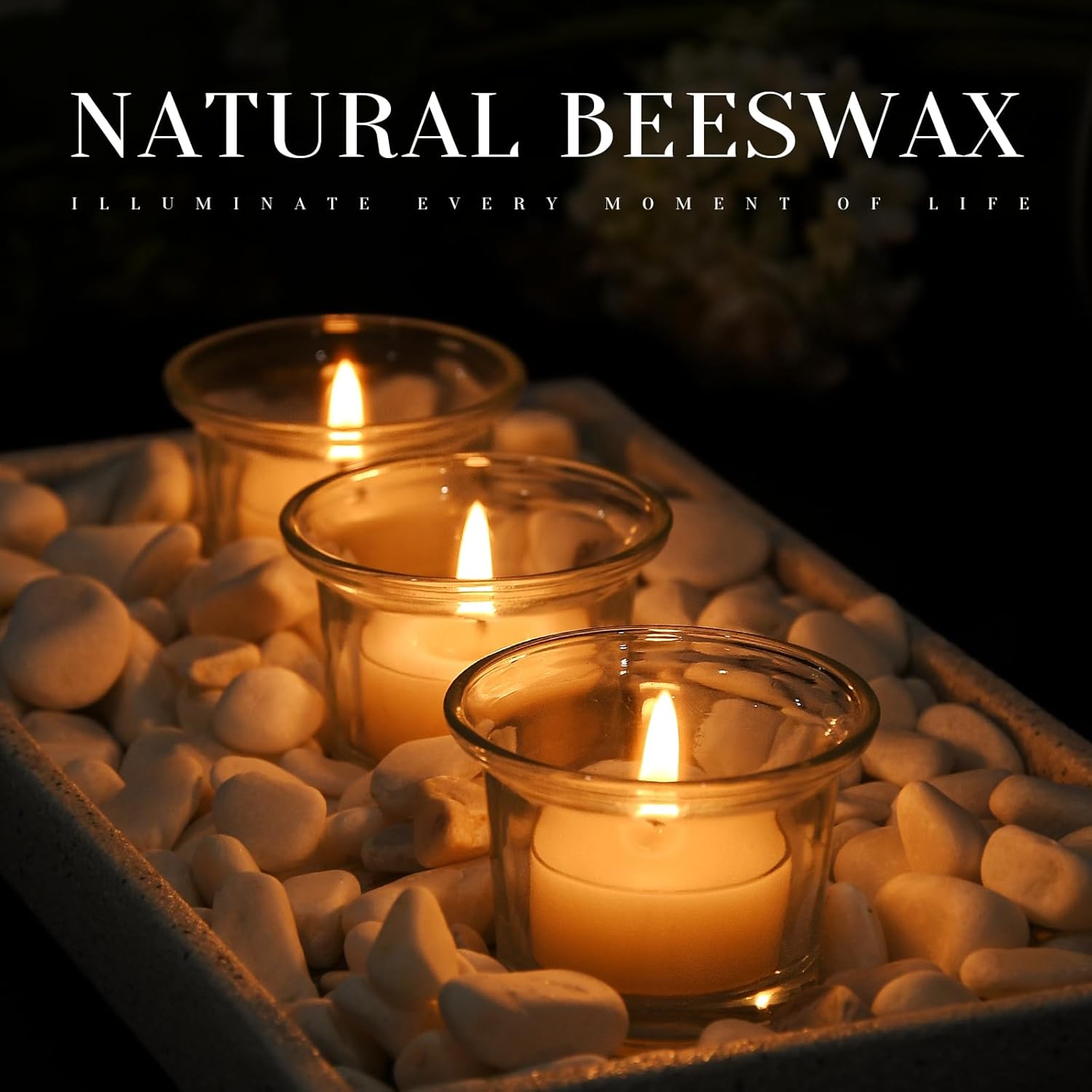 12pcs Natural Beeswax Tealight Candles - Organic Candle Honey Scent Smokeless Clean Burning - Image 6