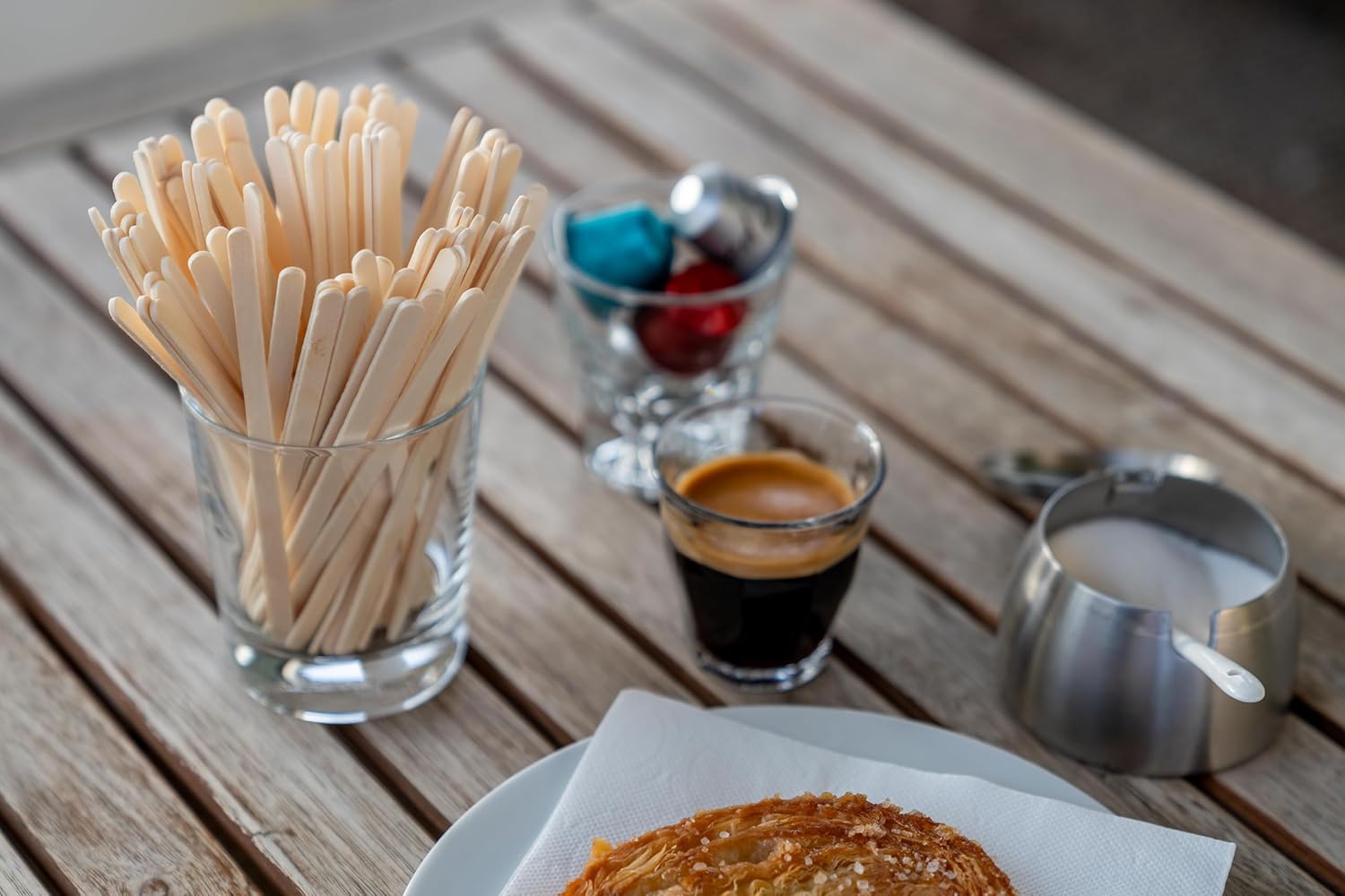 5.5 Inch Wooden Coffee Stirrers, 500 Count, Disposable & Compostable Wood Coffee Stick Stirrers | Eco-Friendly, Sustainable, Organic, Biodegradable, Vegan-Friendly Coffee Station Supplies - Image 7
