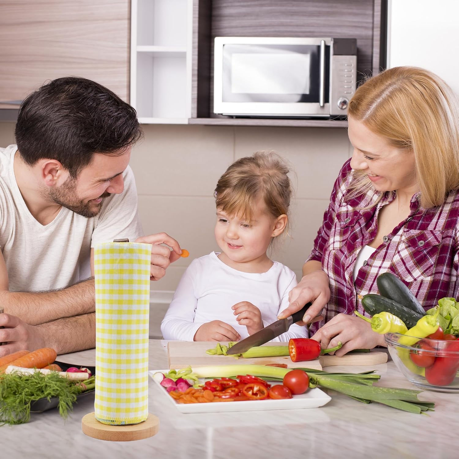 Reusable Paper Towels - Value Pack of 25 Jumbo Large Paperless Paper Towels, Reusable Cotton Cloth Napkins Alternative Washable Roll, Absorbent Sustainable Kitchen Dish Cloth - Image 5