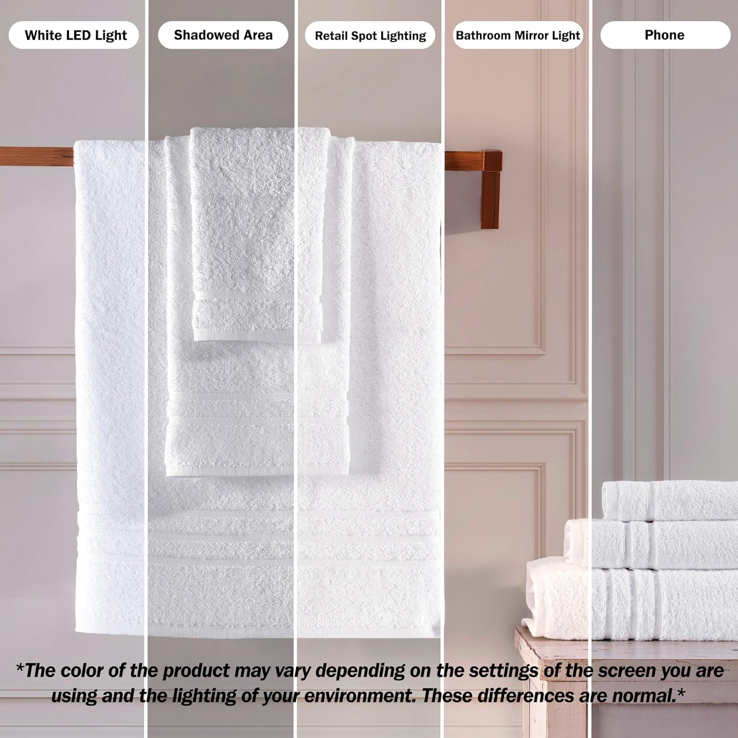 Hawmam Linen White Bath Towels 4 Pack 27 x 54 Inches 100% Turkish Cotton Soft Lightweight and Highly Absorbent Quick Drying Towels, Premium Quality Perfect for Daily Use - Image 3
