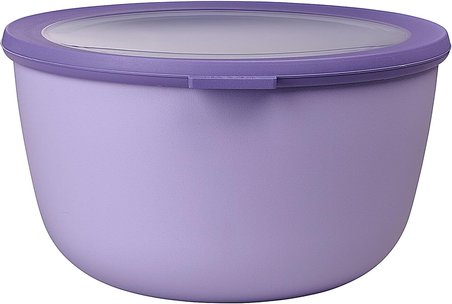 Mepal Cirqula 101oz/3,000ml Multi Food Storage & Serving Bowl with Transparent Lids | Perfect for Food Prep | Microwave & Dishwasher Safe | Nordic Lilac | Made in Holland - Image 2