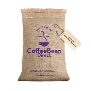 Coffee Bean Direct Unroasted Colombian Supremo, 5 Pound (Pack of 1)