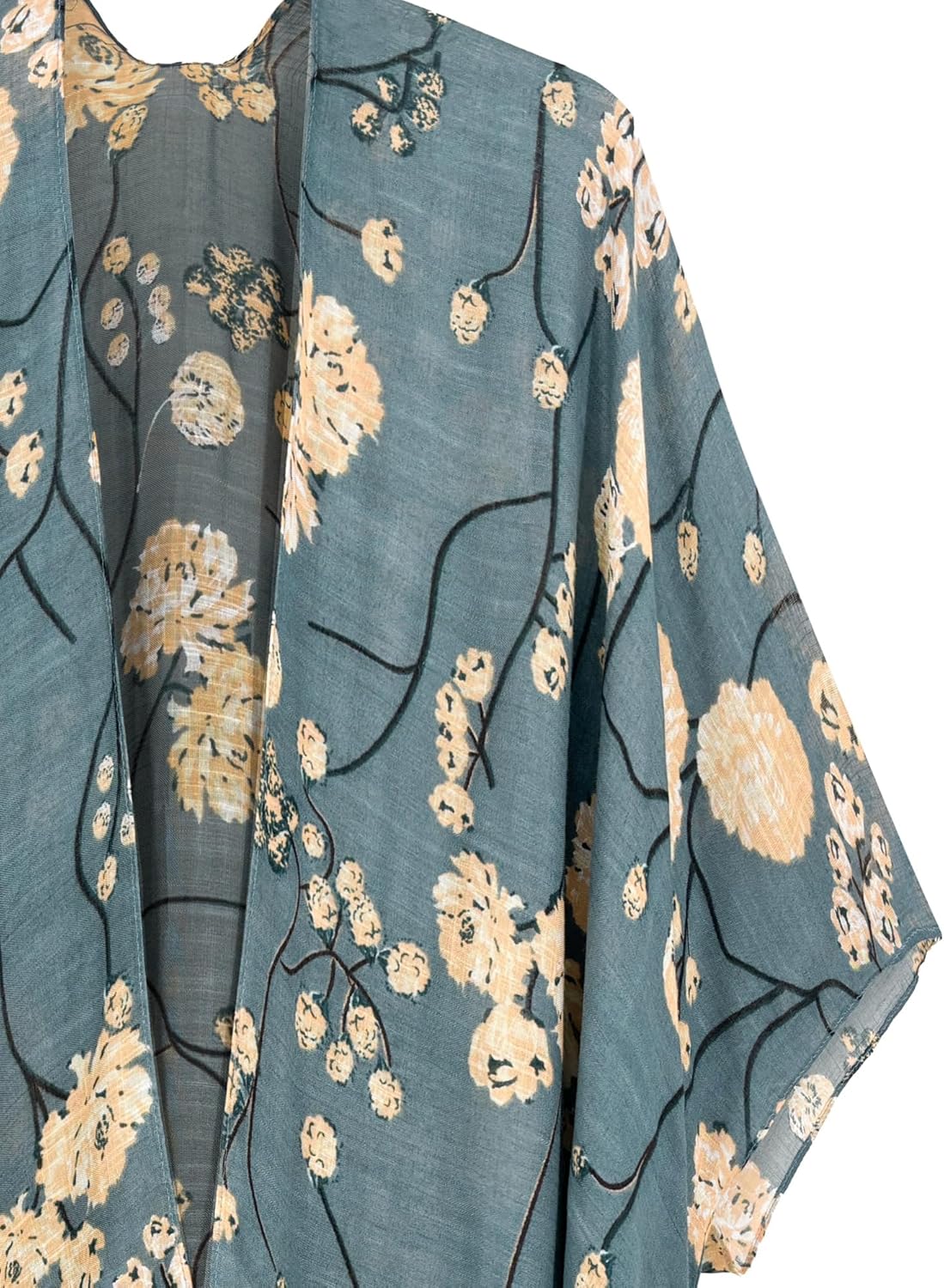 Breezy Lane Women's Kimono Cardigan Summer Swimsuit Coverups Beach Cover Up with Floral Print for Vacation - Image 5