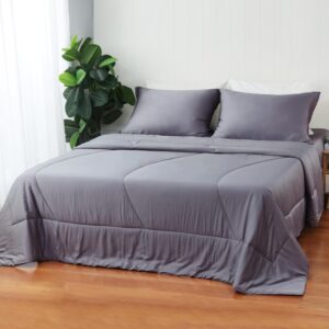 Bamboo Viscose Summer Comforter/Blanket – Ultra Soft & Breathable Comfort – Perfect Medium Weight for Snuggling Without Overheating – Stay Cool & Cozy All Night
