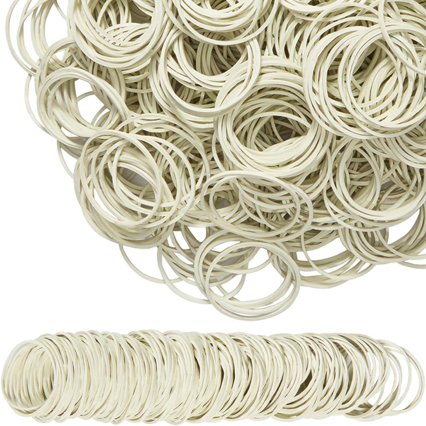 AMUU Rubber Bands size16 white 500pcs #16 Small Rubber Band for office supplies Money School Home Elastic Band 38mm Rubber Bands - Image 5