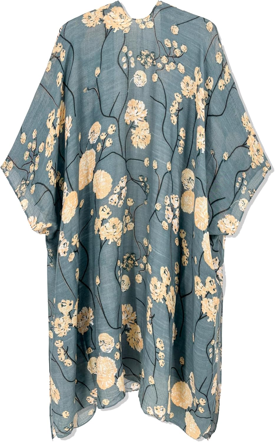 Breezy Lane Women's Kimono Cardigan Summer Swimsuit Coverups Beach Cover Up with Floral Print for Vacation - Image 3