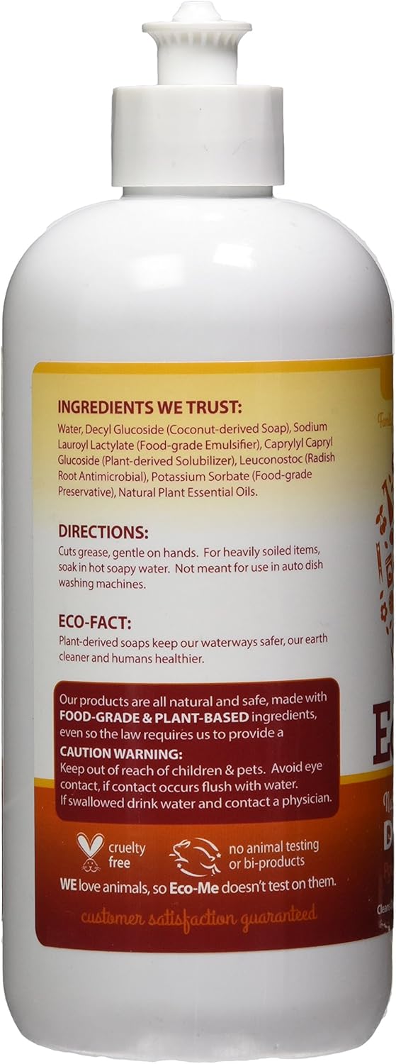 Eco-me - Lemon Fresh Dish Soap 16 oz - Image 2