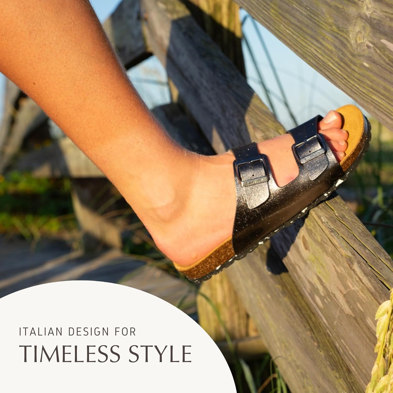 ECO THALITA Women’s Sustainable Sandals – Lightweight, Adjustable Double Buckle with Shock-Absorbing Sole – Casual Travel & Outdoor Footwear – Made in Europe - Image 6