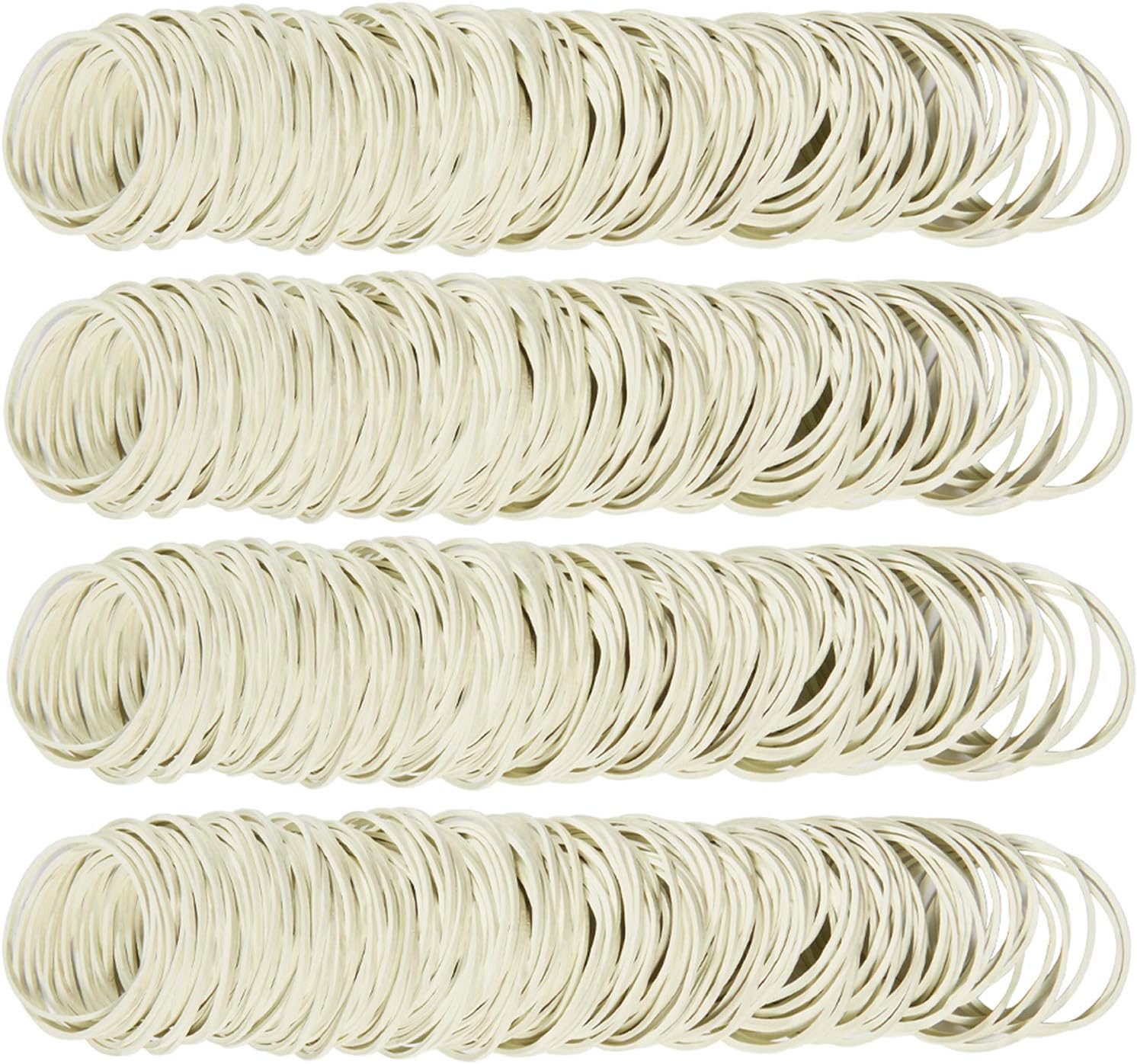 AMUU Rubber Bands size16 white 500pcs #16 Small Rubber Band for office supplies Money School Home Elastic Band 38mm Rubber Bands - Image 2