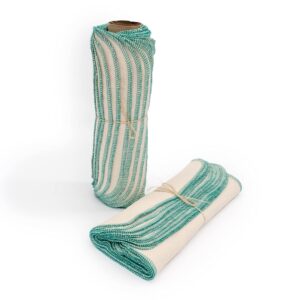 Teal Paperless Towels in natural birdseye – reusable washable paper towel alternative for kitchen, Eco Friendly Sustainable Washable Paper Towel roll, non-paper towels