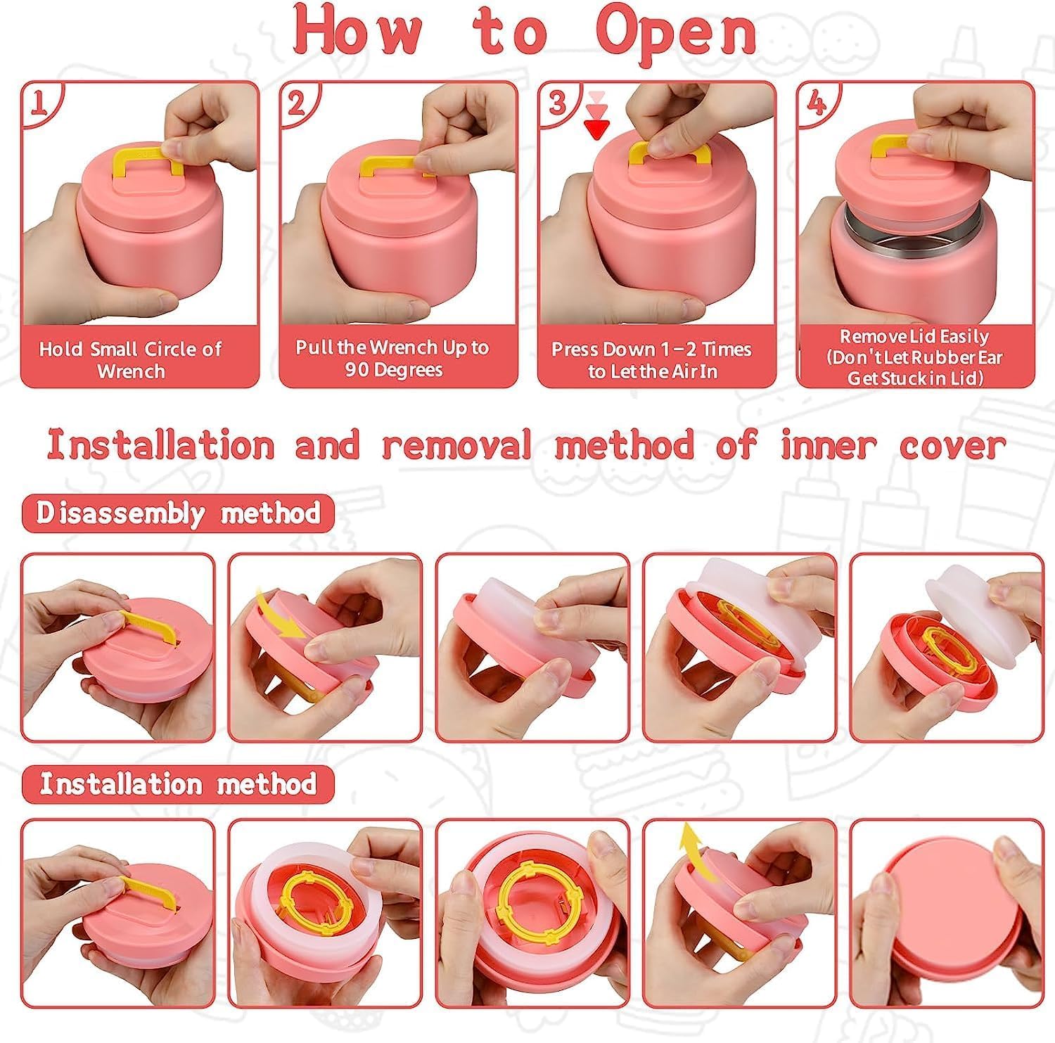 8 Oz Thermo Food Jar for Hot & Cold Food for Kids, Insulated Lunch Containers Hot Food Jar,Leak-Proof Vacuum Stainless Steel Wide Mouth Lunch Soup Thermo for School (BLUE-Dinosaur) - Image 7