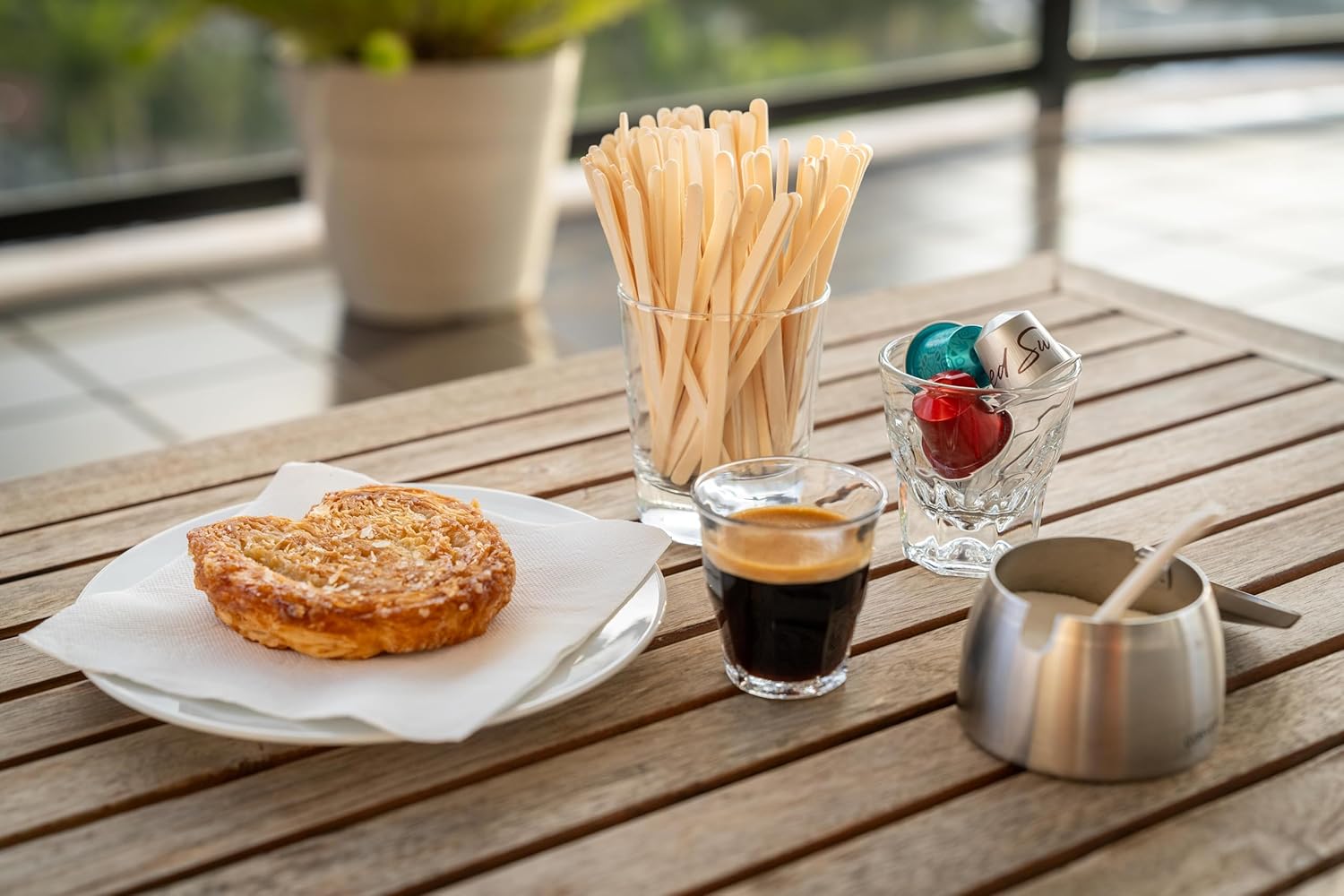 5.5 Inch Wooden Coffee Stirrers, 500 Count, Disposable & Compostable Wood Coffee Stick Stirrers | Eco-Friendly, Sustainable, Organic, Biodegradable, Vegan-Friendly Coffee Station Supplies - Image 6