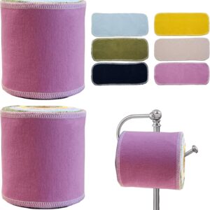 Reusable Toilet Paper Washable Roll – 60 Pcs Absorbent Bidet Cloth Wipes Rerollable Paperless Towels for RV Camper No Waste Toilet Paper Towels