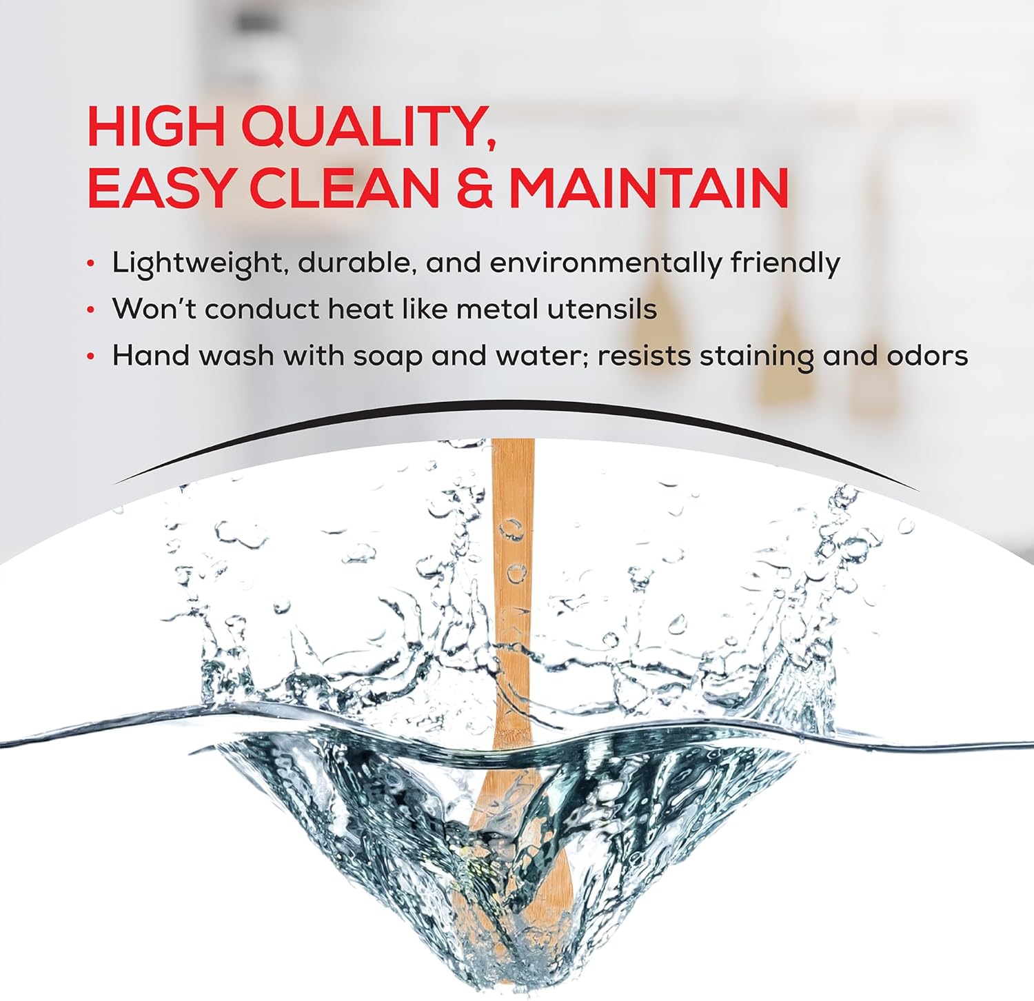 Helen’s Asian Kitchen Bamboo Kitchen Spoon Cooking Utensil, 15-Inch - Image 8