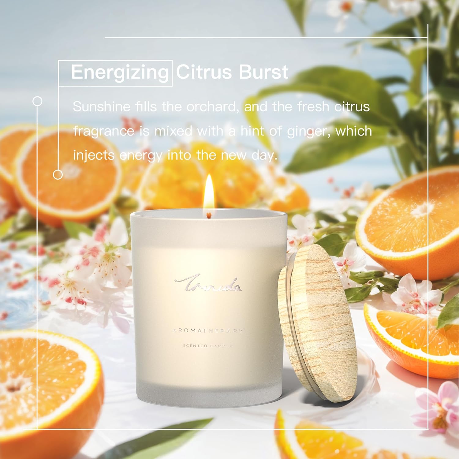 TRINIDa Scented Candles 120Hrs, Soy Candles for Home Scented, Aromatherapy Candle Set, Lavender Candle Gifts for Women Birthday - Image 3