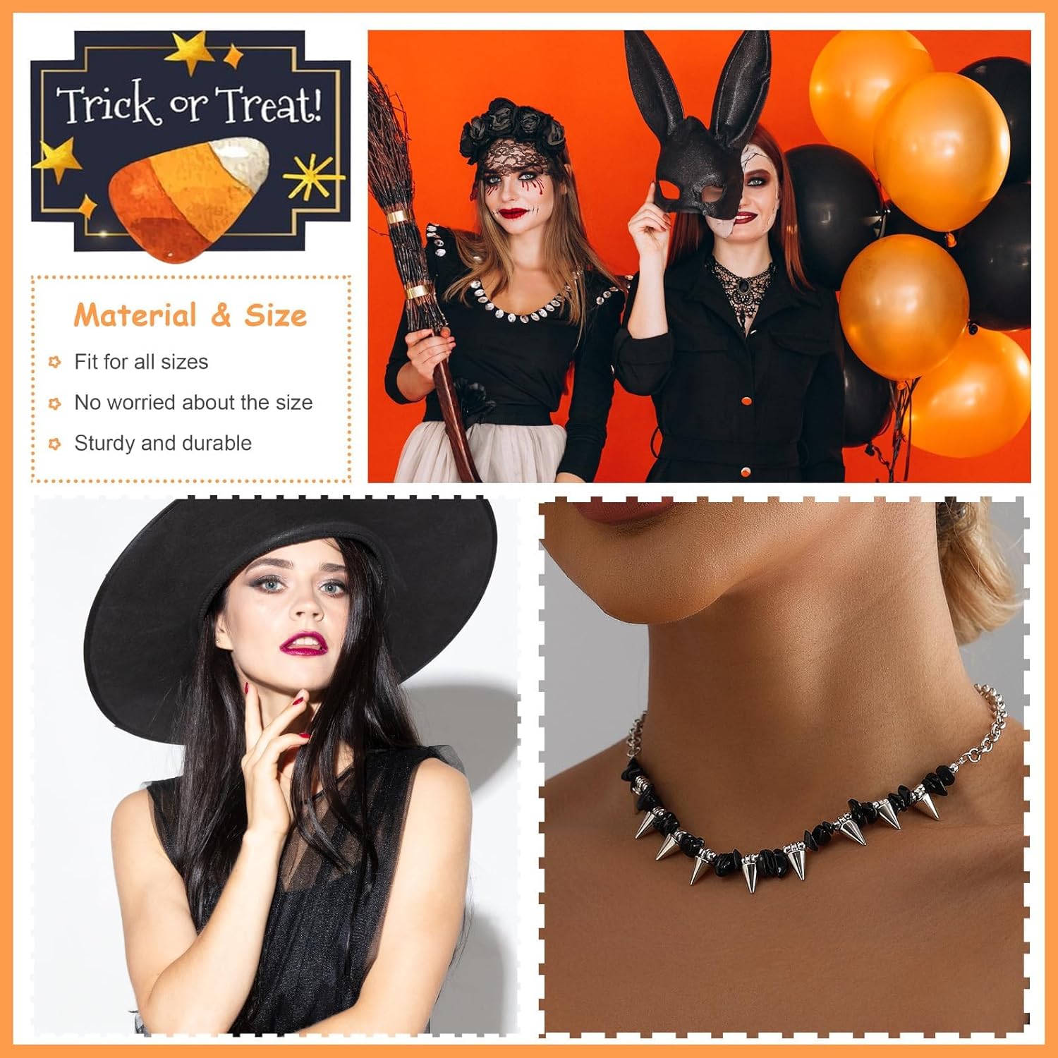 Gothic Choker Necklace for Women Men Black Pearl Raven Skull Tassel Adjustable Dark Aesthetic Jewelry Halloween Statement Necklace Sustainable Punk Layering Accessory for 2025 Gothic Style - Image 5