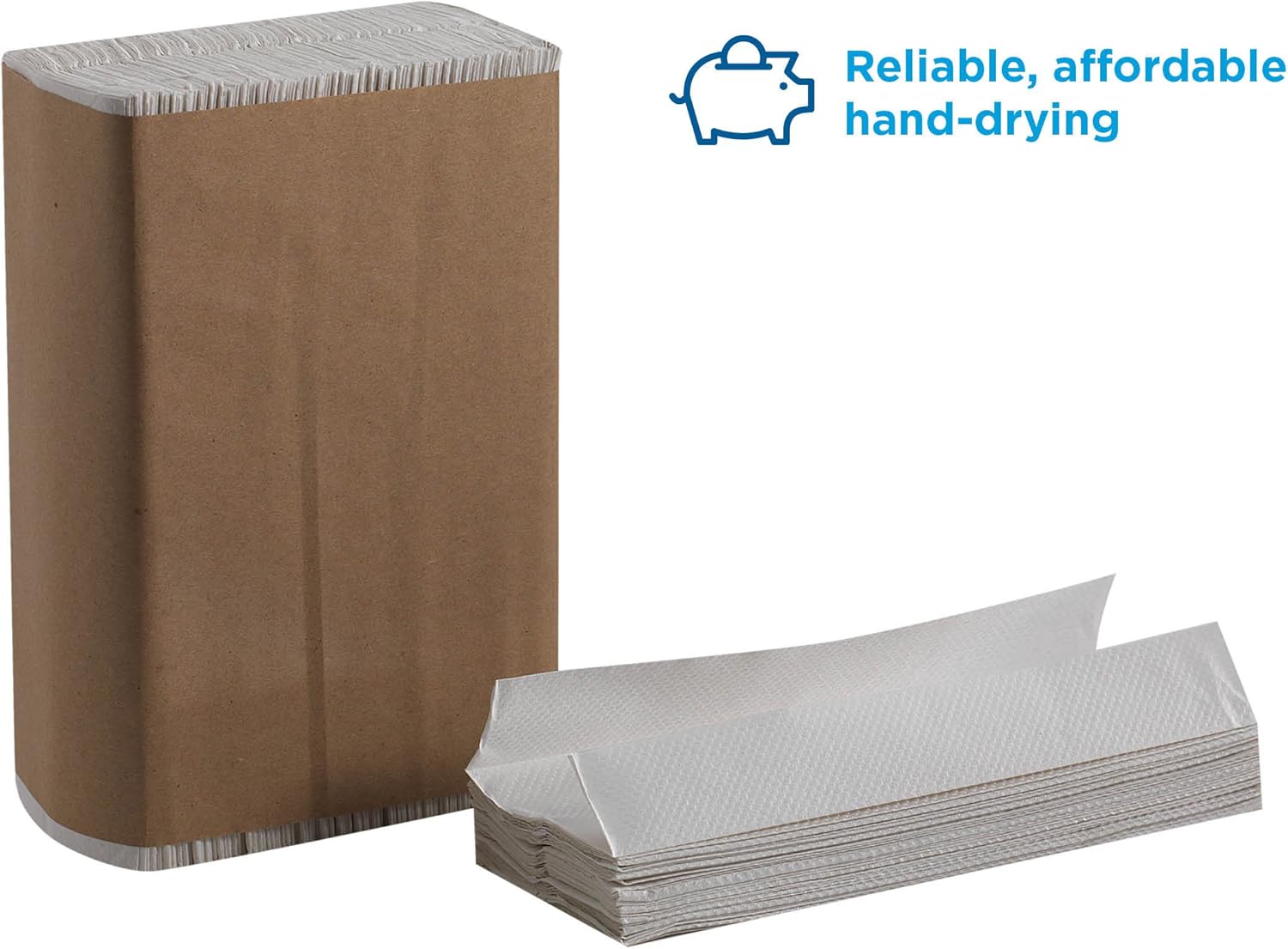 Georgia-Pacific Pacific Blue Basic, 1-Ply C-Fold Paper Towels by GP PRO, White, 20603, 2,400 towels/pack,10 packs/case - Image 3