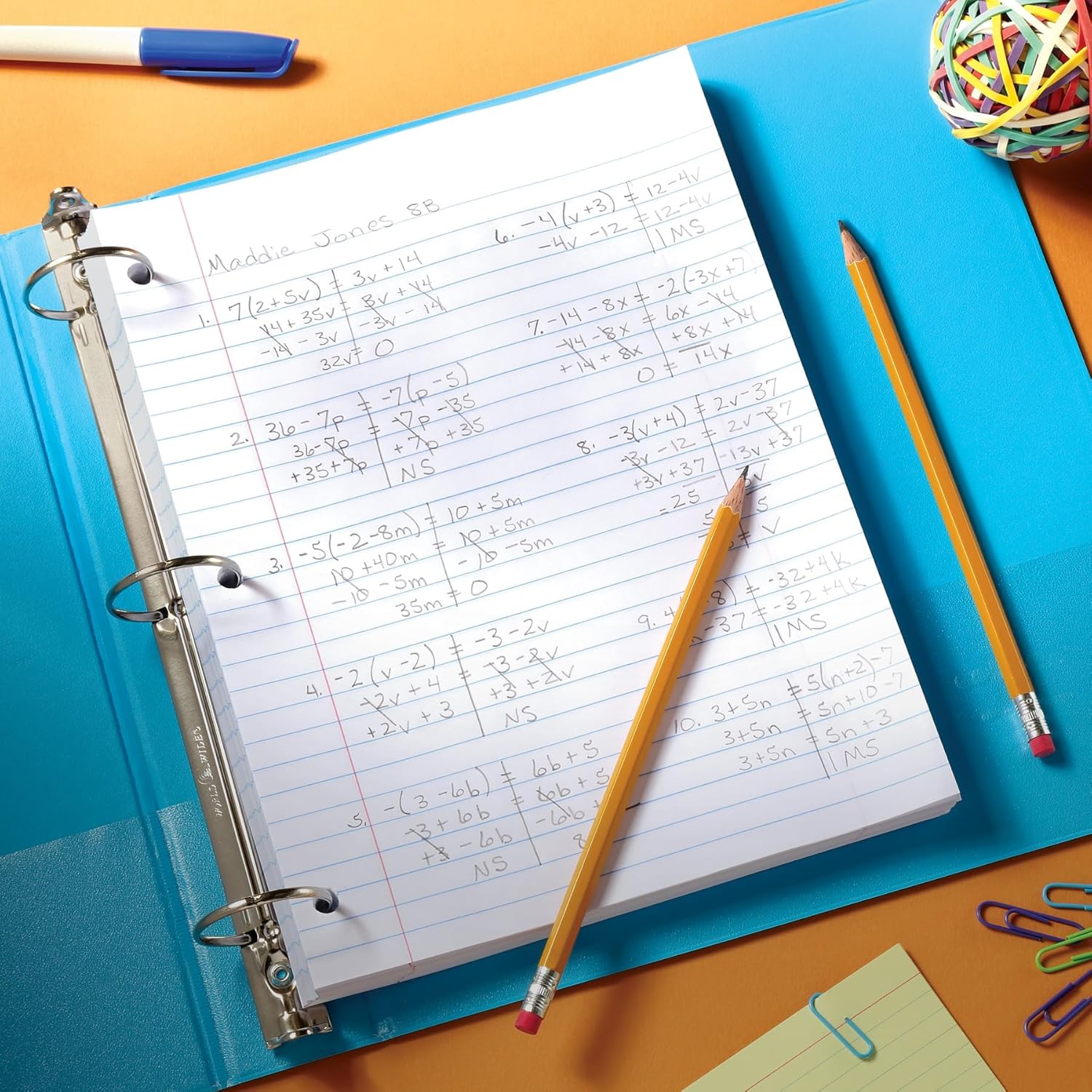 Oxford Loose Leaf Paper, 500 Sheets, College Rule Filler Notebook Paper, 8-1/2" x 11", 3-Hole Punched Fits 3-Ring Binders (62349) - Image 7