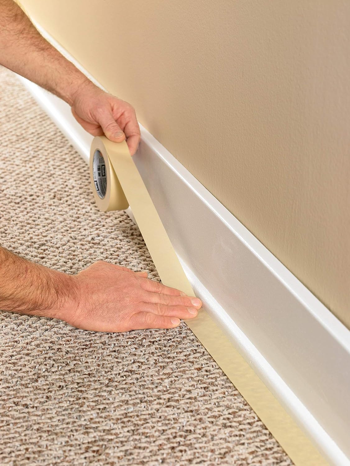 Scotch Masking Tape, 3 Rolls, 0.70 in x 54.6 yd, Great for Everyday Use, Strong Adhesive, Tan Masking Tape (3436-3) - Image 7