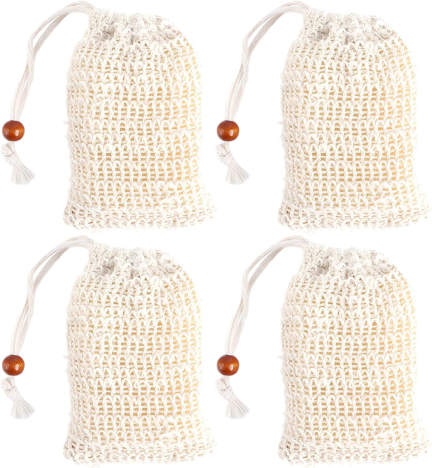 Eco-Friendly Skincare, Natural Exfoliation, Cotton Bathroom Accessories, Sustainable soap Storage, Zero Waste Shower Products, Biodegradable soap Pouch - Image 2