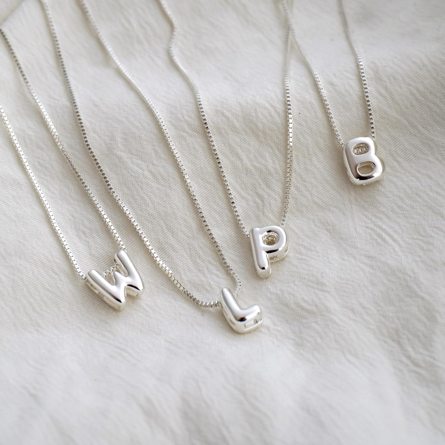 Bubble Gold Letter Necklace for Women, 14k Gold Plated Balloon Initial Necklace, Dainty Gold Necklace for Women, Personalized Bubble Pendant Name Necklace, Fashion Accessories Trendy Jewelry - Image 7