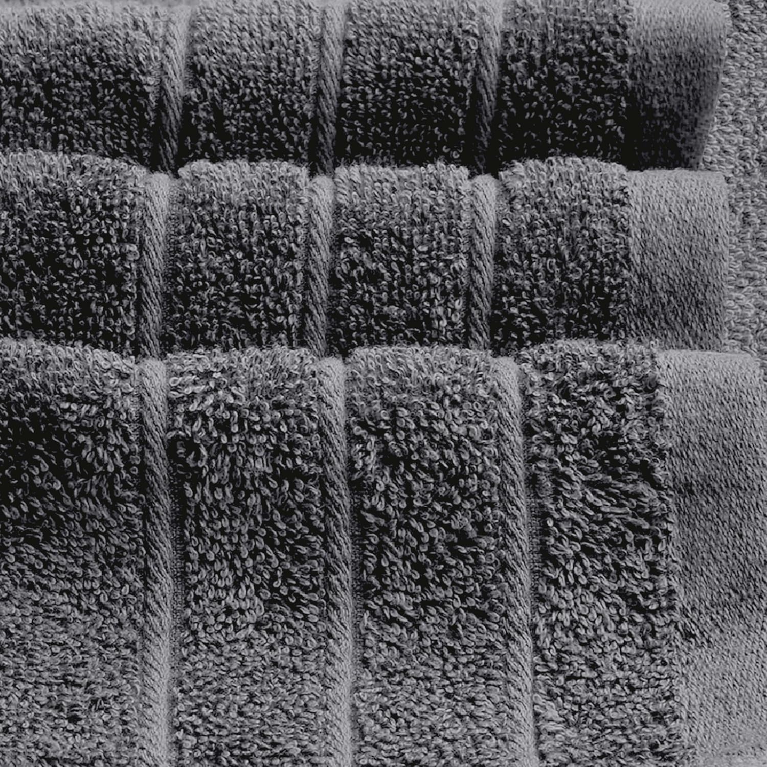 Tens Towels Pack of 8 Towels Set, 2 Extra Large Bath, 2 Hand, 4 Washcloths, 100% Cotton, Lighter Weight, Quicker to Dry, Super Absorbent, Perfect for Bathroom, Dark Grey - Image 7