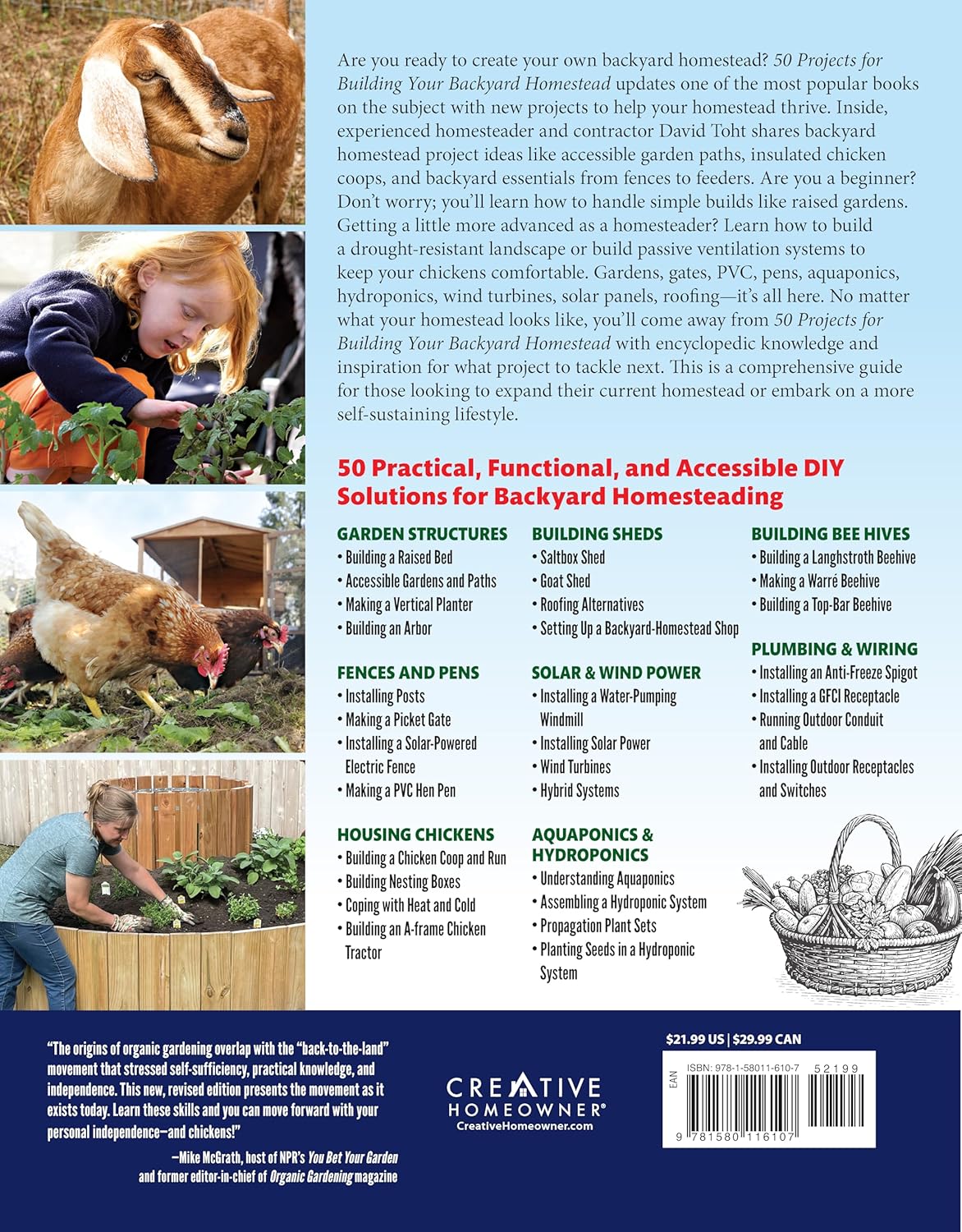 50 Projects for Building Your Backyard Homestead, Updated Edition: A Hands-On, Step-By-Step Sustainable-Living Guide (Creative Homeowner) Self-Sufficiency Gardening, Chicken Coops, Sheds, and More - Image 3