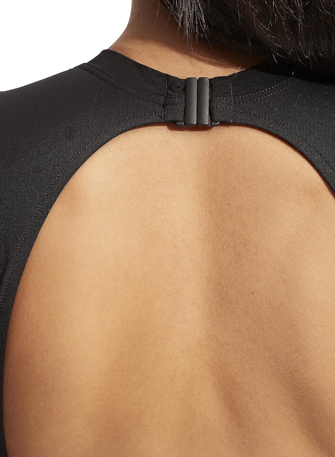 Cap Sleeve Full Coverage Open Back One Piece Swimsuit - Image 5