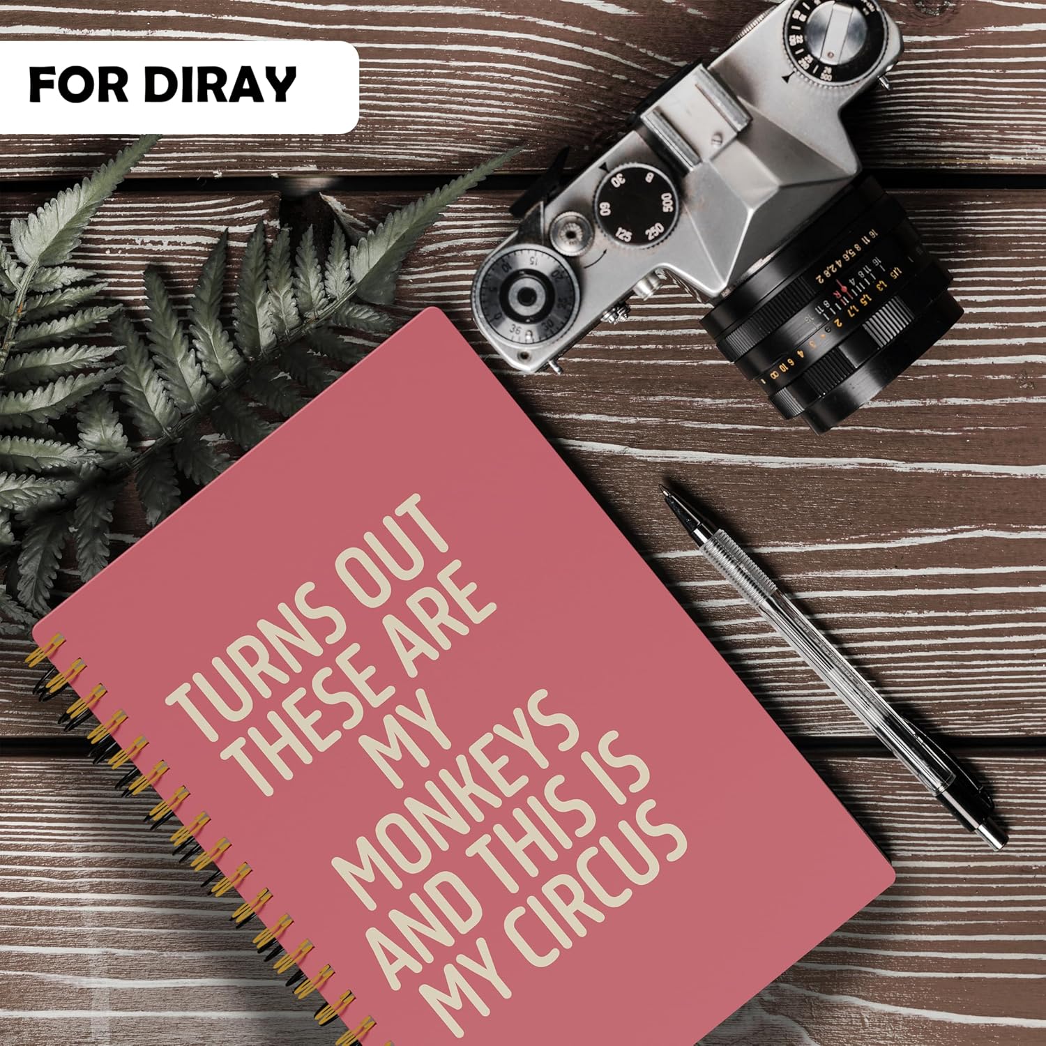 Evcprz Pink Office Notebooks for Work, Funny Work Journal Notebook for Coworkers, Turns Out These Are My Monkey Humor Journals, Funny Office Supplies, Coworker Sarcastic Gifts, 5.5x8.3 Inch - Image 7