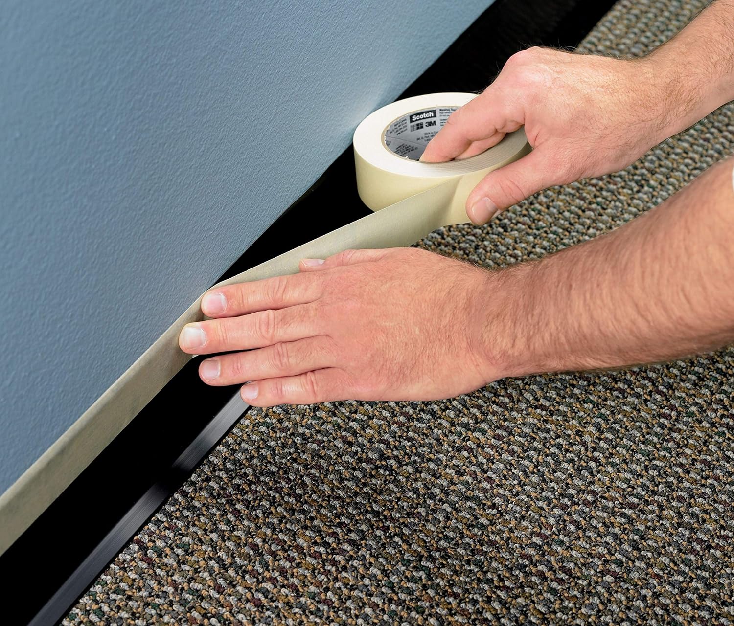 Scotch Masking Tape, 3 Rolls, 0.70 in x 54.6 yd, Great for Everyday Use, Strong Adhesive, Tan Masking Tape (3436-3) - Image 8