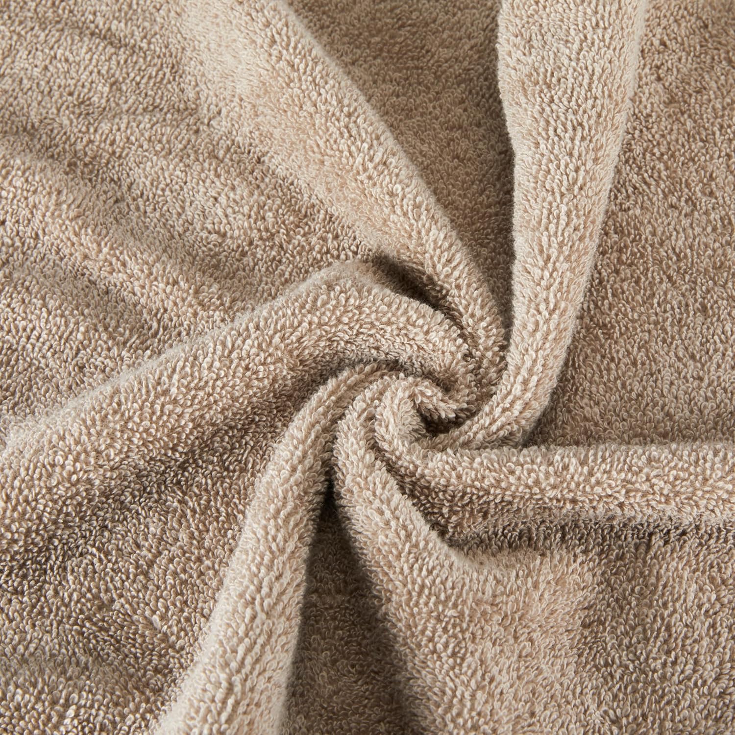 Amazon Basics Fade-Resistant 100% Cotton Bath Towel, 2 Pack, 30"x54", Taupe - Image 6
