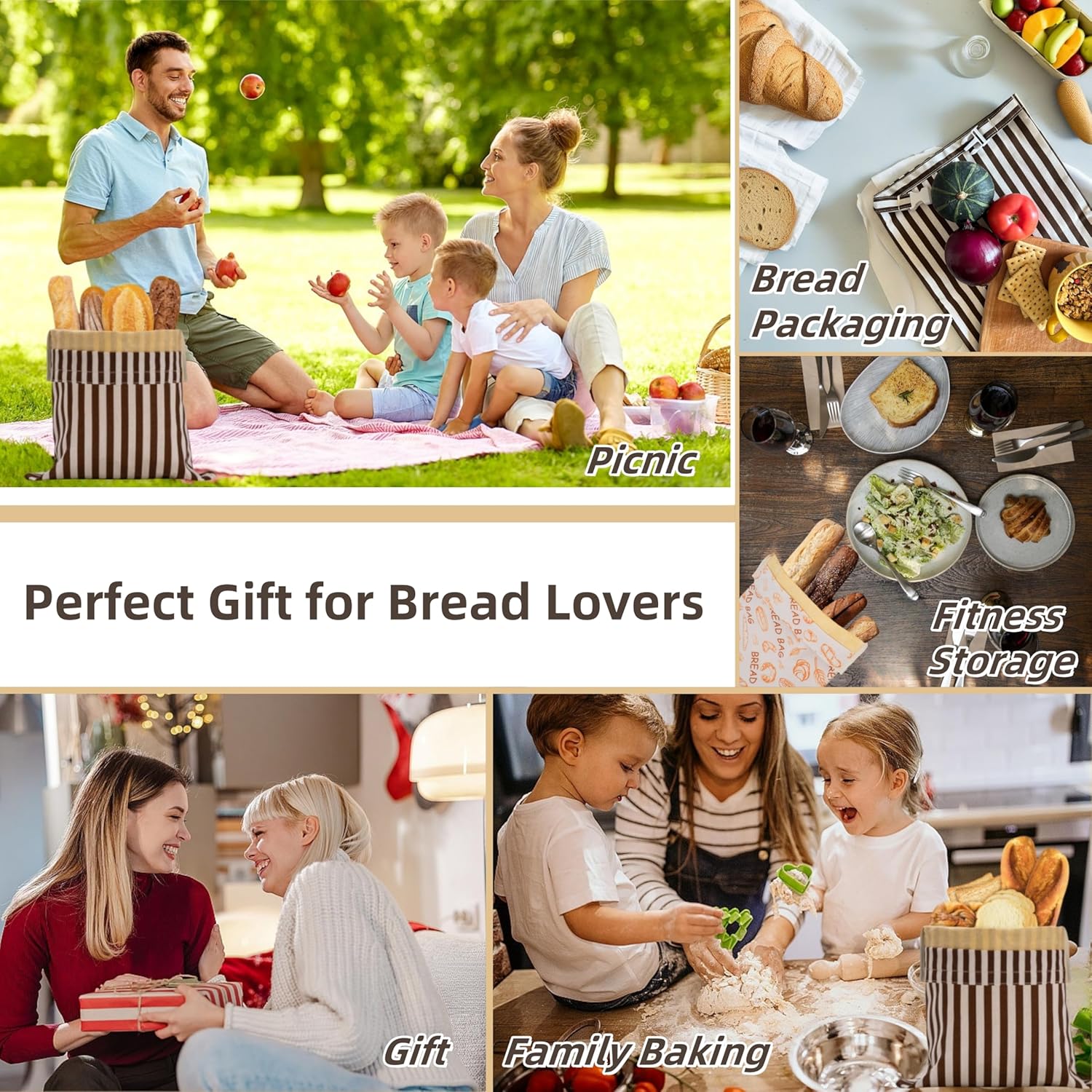 Beeswax Bread Bags for Homemade Bread,Reusable Beeswax Bags for Sourdough,Cotton Linen Food Storage Bag to Keep Fresh - Extra Large 2 Pack - Image 7