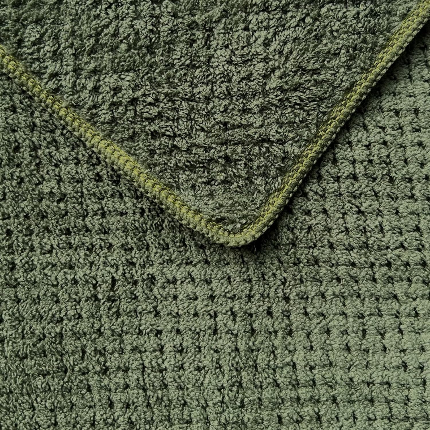 YTYC 29x59 Inch Bath Towels Set of 6 Large, Super Soft Absorbent Lint Free Microfiber Shower Towels for Bathroom 80% Polyester (Olive Green, 6 Piece) - Image 6