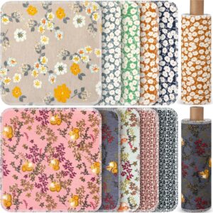 Redbaker 50 Pcs Reusable Paper Towels Paperless Reusable Cotton Cloths Toilet Absorbent Washable Paper Towels with Roll Kitchen Dishcloth for Kitchen Paperless Dishcloths(Classic)