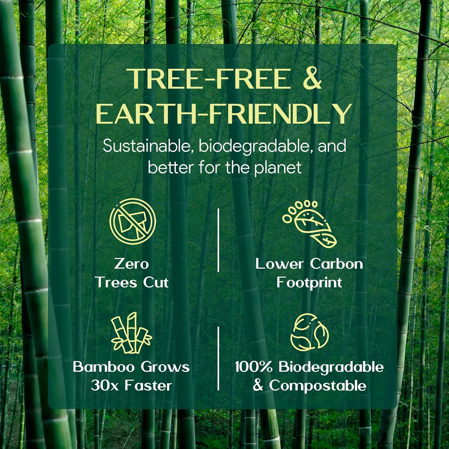 100% Bamboo Paper Towels | Lint-Free, Eco-Friendly, Tree-Free | 2-Ply Kitchen Paper Towel | Food Grade – FSC-Certified, BPA/PFAS-Free | 6 Rolls (450 Sheets) | PALM NAKI - Image 7